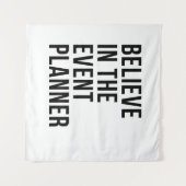 Geloof in de evenementenplanner wandkleed (Voorkant (horizontaal))