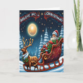 Geloof in de kerst-Magie Kaart (Voorkant)