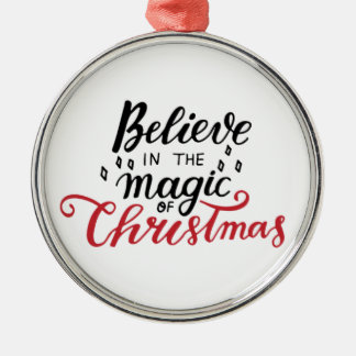 Geloof in de kerst-Magie Metalen Ornament