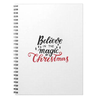 Geloof in de kerst-Magie Notitieboek