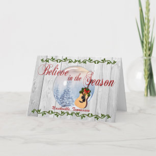 Geloof in de Kerstkaart van Nashville van het Feestdagen Kaart