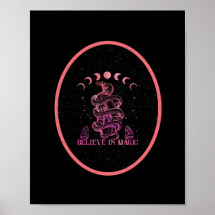 Geloof in de Magic Celestial Wiccan Art Poster