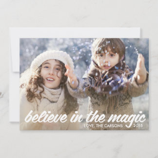 Geloof in de Magic Holiday Card Feestdagenkaart