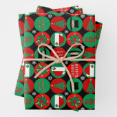 Geloof in de Magic - kerstpatronen Inpakpapier Vel (In situ)