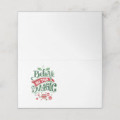 Geloof in de Magic Kersttypografie (Buitenkant ongevouwen)