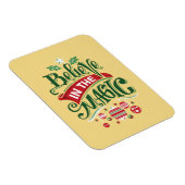 Geloof in de Magic Kersttypografie Magneet (Rechterzijde)