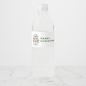 Geloof in de Magic Kersttypografie Waterfles Etiket (Voorkant)