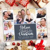 Geloof in de Magic of Kerstfoto Feestdagenkaart