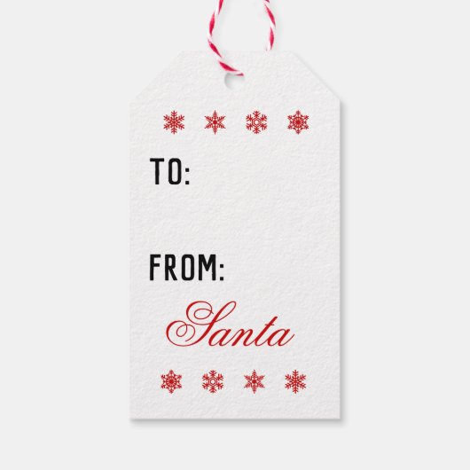 Geloof in de Magic - Snowmans top Hat Cadeaulabel (Achterkant)