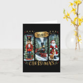 Geloof in de magie van de kersttrein Notenkraker Kaart (Gele Bloem)