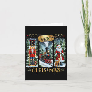 Geloof in de magie van de kersttrein Notenkraker Kaart
