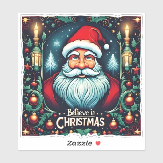 Geloof in de magie van Kerstfeest Sticker (Vel)