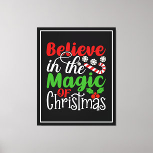 Geloof in de Magie van Kerstmis-82301 Canvas Afdruk