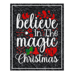Geloof in de magie van Kerstmis-84604 Perfect Poster