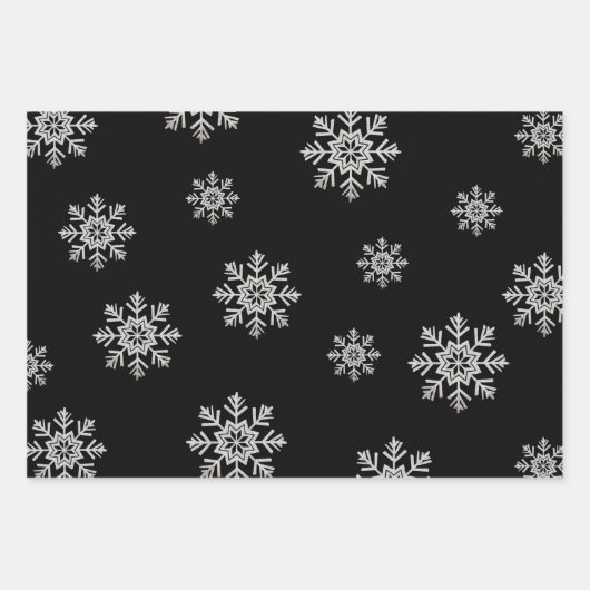 Geloof in de magie van Kerstmis | Black Inpakpapier Vel (Voorkant 2)