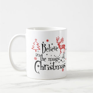 Geloof in de Magie van Kerstmis Gepersonaliseerd Koffiemok