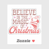 Geloof in de magie van Kerstmis | Kerstmis Sticker (Vel)