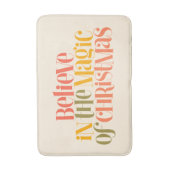 Geloof in de magie van Kerstmis - Retro Style Badmat (Voorkant Verticaal)