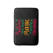 Geloof in de magie van Kerstmis Vrolijk Kerstfeest Badmat (Voorkant Verticaal)