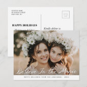 GELOOF IN DE MAGIE | vrolijk kerstfeest Briefkaart (Voorkant / Achterkant)