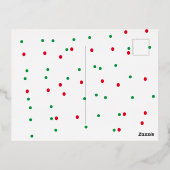 Geloof in de magische gouden elegante kerstkaart folie feestdagen briefkaart (Achterkant)