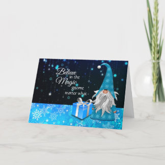 Geloof in de Magische Kabouter Kerstkaart Feestdagen Kaart