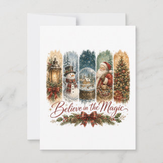 Geloof in de Magische Kerst Bedankkaart
