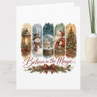 Geloof in de Magische Kerst Kaart