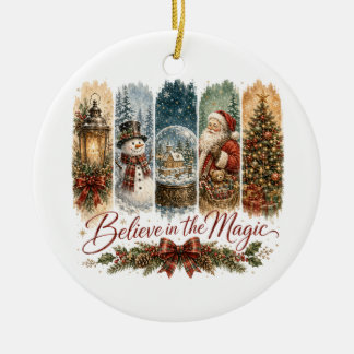 Geloof in de Magische Kerst Keramisch Ornament