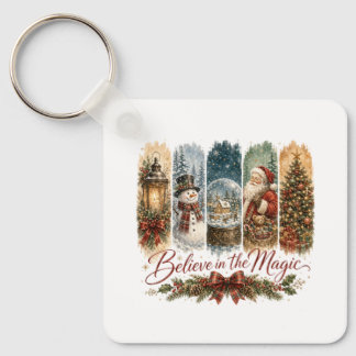 Geloof in de Magische Kerst Sleutelhanger