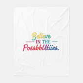 Geloof in de mogelijkheden fleece deken (Voorkant)