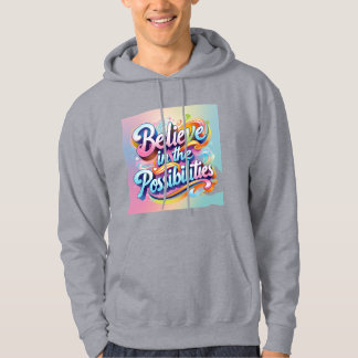 Geloof in de mogelijkheden: Levendige inspiratie Hoodie