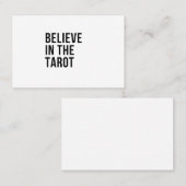 Geloof in de Tarot Visitekaartje (Voorkant / Achterkant)