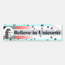 GELOOF IN DE UNICORNS-bumpersticker
