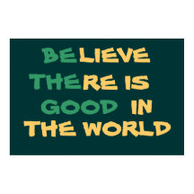 Geloof in de wereld Poster