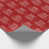 Geloof in de Wonder van kerstcadeau Red Cadeaupapier (Hoek)