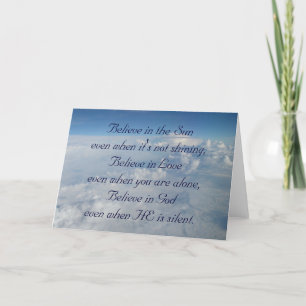 Geloof in de zon kaart