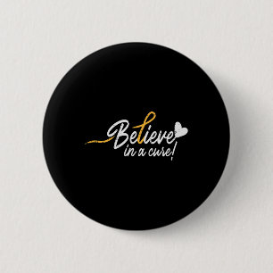 Geloof in een genezing van kanker in de kindertijd ronde button 5,7 cm