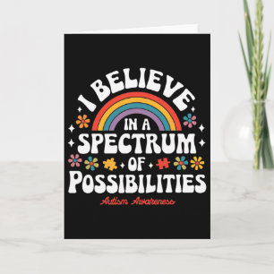 Geloof in een spectrum van mogelijkheden Autisme b Kaart