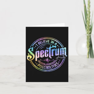 Geloof in een spectrum van mogelijkheden Funny Aut Kaart