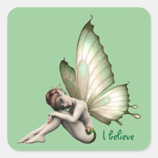 Geloof in Fairies Sticker (Voorkant)