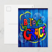 Geloof in genade feestdagenkaart (Voorkant / Achterkant)