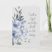 Geloof in God aangepaste tekst Kaart (Voorkant)