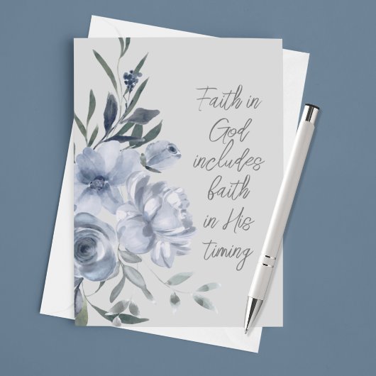 Geloof in God aangepaste tekst Kaart