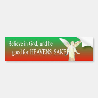 Geloof in God Bumpersticker