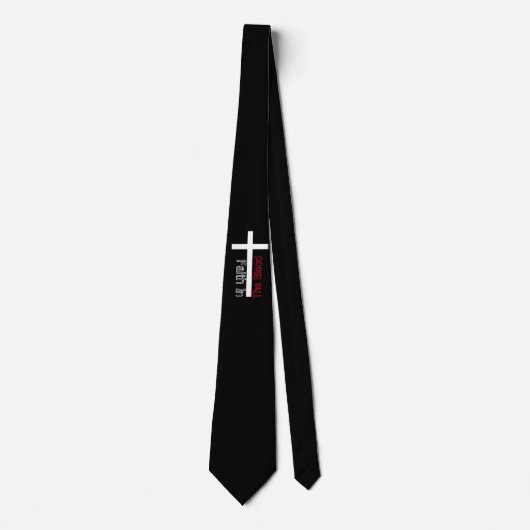 Geloof in het bloed Pastor kruis Stropdas (Voorkant)