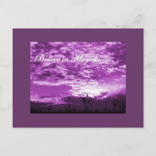 Geloof in het briefkaart Magick