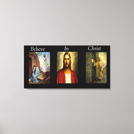 Geloof in het schilvas met Christus-verzegeling 9 Canvas Afdruk (Voorkant)