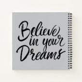 Geloof in je dromen notitieboek (Achterkant)