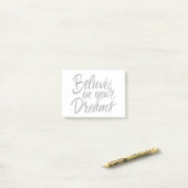 Geloof in je dromen post-it® notes (Op bureau)